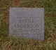  Myrtle <I>Berquist</I> Anderson