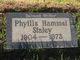  Phyllis Cline <I>Hammel</I> Staley