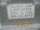  Gladys Ann <I>Kigar</I> Lancaster