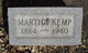  Martha Kemp