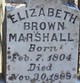  Elizabeth <I>Brown</I> Marshall