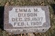  Emma M. <I>Orton</I> Dixson