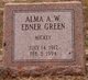  Alma A W <I>Ebner</I> Green