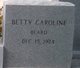  Betty Caroline <I>Beard</I> Waters