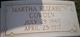  Martha Elizabeth <I>Courtney</I> Cowden
