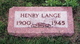  Henry Lange