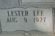  Lester Lee Letson