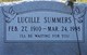  Mattie Lucille <I>Branham</I> Summers