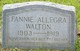  Fannie Allegra Walton