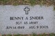  Benny A. Snider