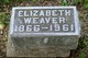  Elizabeth “Lizzie” <I>Nichols</I> Weaver