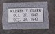  Warren V. Clark