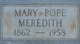  Mary Susan <I>Pope</I> Meredith