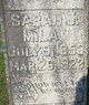  Sarah Jane <I>Patterson</I> Milam