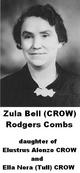  Zula Bell <I>Crow</I> Rodgers