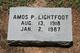  Amos Pershing Lightfoot