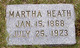  Martha Jane <I>Davenport</I> Heath