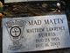 Matthew Lawrence “Mad Matty” Burris Photo