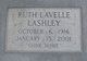  Ruth Lavelle “Sister” <I>Williamson</I> Lashley