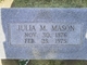  Julia Mary <I>Chaband</I> Mason
