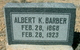  Albert Kent Barber