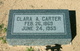  Clara Ann <I>Pierce</I> Carter