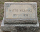  Martha A. “Mattie” Wilbanks