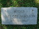  Mary <I>Cox</I> Hamilton