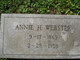  Annie H Webster
