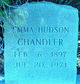  Emma Isabelle <I>Hudson</I> Chandler