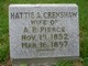  Hattie A. <I>Crenshaw</I> Pierce