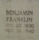  Benjamin Franklin “Frank” Bullock