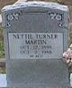  Nettie Verne <I>Turner</I> Martin