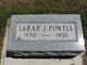  Sarah Jane <I>Brant</I> Powell