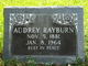  Audrey <I>Driskell</I> Rayburn