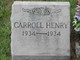  Carroll Henry Sageser
