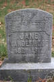  Jane <I>McCarty</I> Vanderhoof