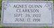 Mrs Sarah Agnes <I>Quinn</I> Clarkson