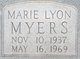  Fannie Marie <I>Lyon</I> Myers