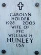  Carolyn Elizabeth <I>Holder</I> Hunley