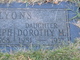  Dorothy May Lyons