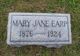  Mary Jane <I>Harris</I> Earp