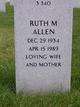Mrs Ruth M. Allen