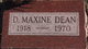  Dorothy Maxine <I>Olsen</I> Dean