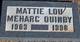  Mattie Lou <I>MeHarg</I> Quinby