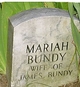  Mariah Ada <I>Evans</I> Bundy