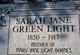  Sarah Jane <I>Green</I> Light
