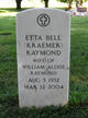  Etta Bell <I>Kraemer</I> Raymond