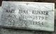  Mary Edna <I>White</I> Klinner