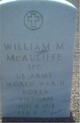 Sgt William M McAuliffe